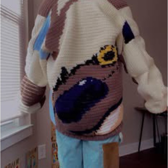 Handmade Appa ATLA Crochet Cardigan
